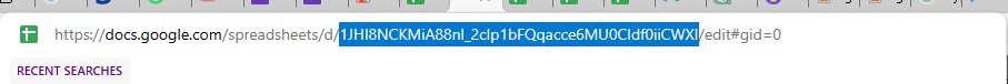 Cara Identifikasi ID Spreadsheet